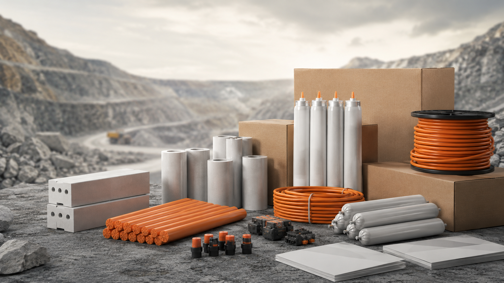 Catálogo comercial de productos industriales para minería y voladura